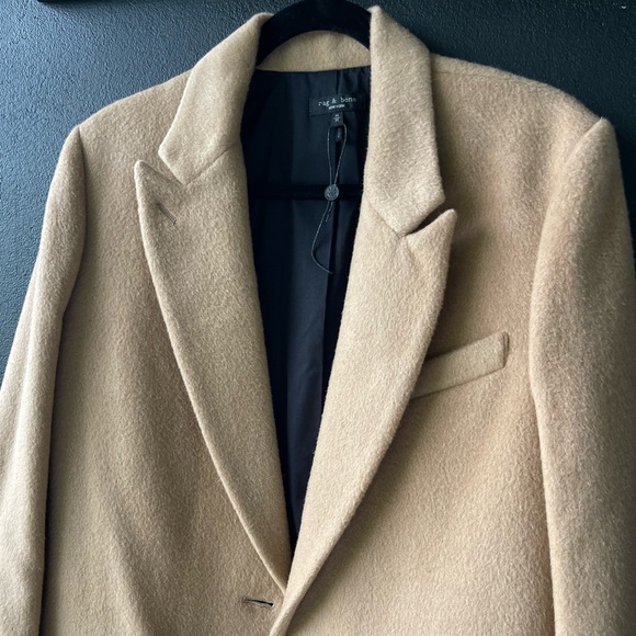 Rag & Bone |Wooster Wool Blend |Camel Coat Size 8 - Picture 3 of 16